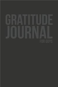 Gratitude Journal for Guys