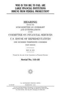 Who is too big to fail