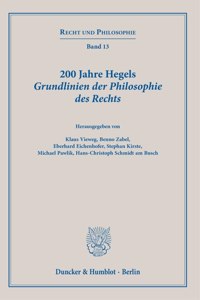 200 Jahre Hegels Grundlinien Der Philosophie Des Rechts
