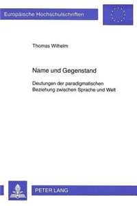 Name Und Gegenstand