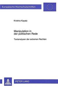 Manipulation in Der Politischen Rede