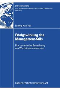 Erfolgswirkung Des Management-Stils