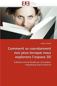 Comment Se Coordonnent Nos Yeux Lorsque Nous Explorons L Espace 3D