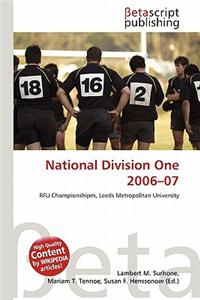 National Division One 2006-07