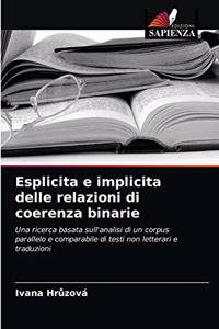 Esplicita e implicita delle relazioni di coerenza binarie