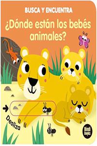Â¿Donde estan los bebes animales?: Libros con solapes dobles que reproducen el juego del 