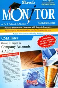 Monitor For Cma Inter, Group Ii: Paper 12: Company Accounts & Audit