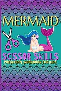 Mermaid Scissor Skills / Preschool Workbook For Kids