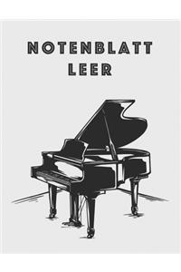 Notenblatt Leer