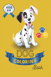 Dog coloring book kids 4-8