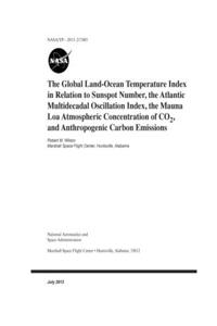 The Global Land-Ocean Temperature Index in Relation to Sunspot Number, the Atlantic Multidecadal Oscillation Index, the Mauna Loa Atmospheric Concentration of CO2, and Anthropogenic Carbon Emissions