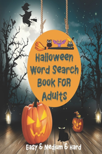 Halloween Word Search Book for Adults