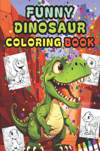 Funny Dinosaur Coloring Book