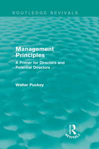 Management Principles (Routledge Revivals)