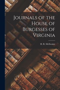 Journals of the House of Burgesses of Virginia