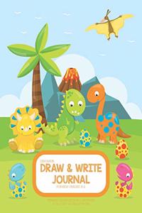 Dinosaur Draw And Write Journal For Kids Grades K-2