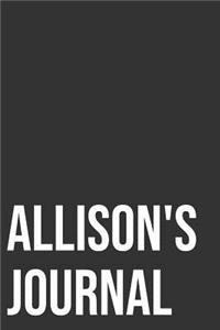 Allison's Journal