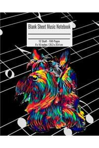 Blank Sheet Music Notebook