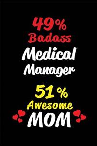 49% Badass Medical Manager 51 % Awesome Mom