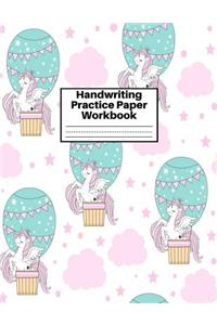 Handwriting Practice Paper Workbook