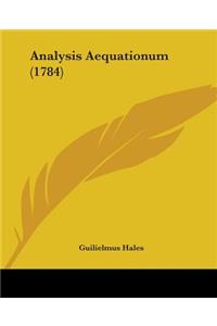 Analysis Aequationum (1784)
