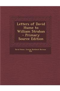 Letters of David Hume to William Strahan