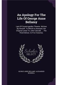 An Apology For The Life Of George Anne Bellamy