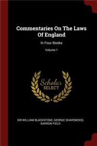 Commentaries on the Laws of England