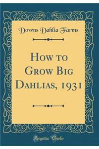How to Grow Big Dahlias, 1931 (Classic Reprint)