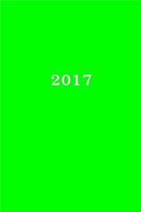 2017: Calendar/Planner/Appointment Book: 1 week on 2 pages, Format 6" x 9" (15.24 x 22.86 cm), Cover green