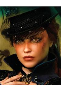 Discordian Damsel - Steampunk Blank Sketchbook