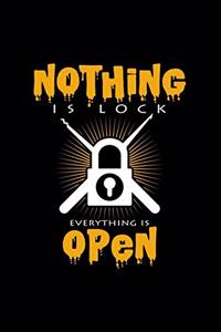 Nothing is lock everything is open