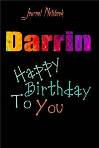 Darrin: Happy Birthday To you Sheet 9x6 Inches 120 Pages with bleed - A Great Happybirthday Gift