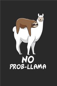 Faultier reitet auf Lama Notizbuch