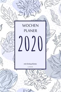 Wochenplaner 2020 mit Einkaufsliste