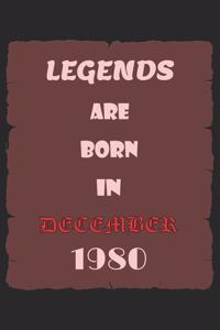 Legends Are Born in December 1980