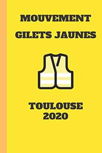 carnet ligné gilet jaunes 2020 Toulouse mouvement du peuple un carnet de note gilets jaunes mémento, livret, agenda, répertoire, cahier, calepin