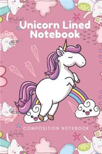 Unicorn Lined Notebook - Composition Notebook