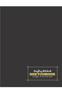 AmyTmy Notebook - Sketchbook - 50 pages - 7.44 x 9.69 inch - Matte Cover
