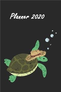 Holiday Turtle Calendar Planner 2020