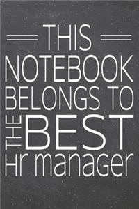 This Notebook Belongs To The Best HR Manager