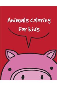 Animals coloring for kids