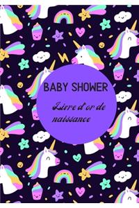 Baby Shower livre d'or de naissance