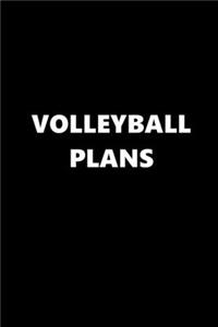 2020 Daily Planner Sports Theme Volleyball Plans Black White 388 Pages