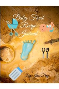 Baby Food Recipe Journal