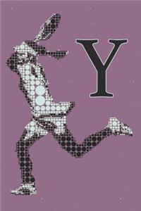 Y Monogram Initial Tennis Journal