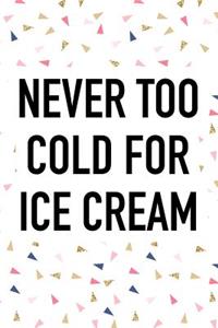 Never Too Cold for Ice Cream
