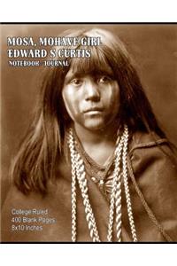 Mosa, Mohave Girl - Edward S Curtis - Notebook-Journal