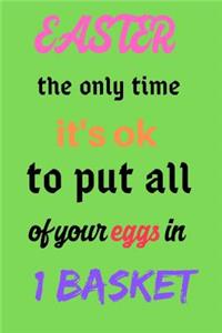 Easter the Only Time It's Ok to Put All Your Eggs in 1 Basket