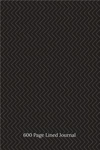 600 Page Lined Journal